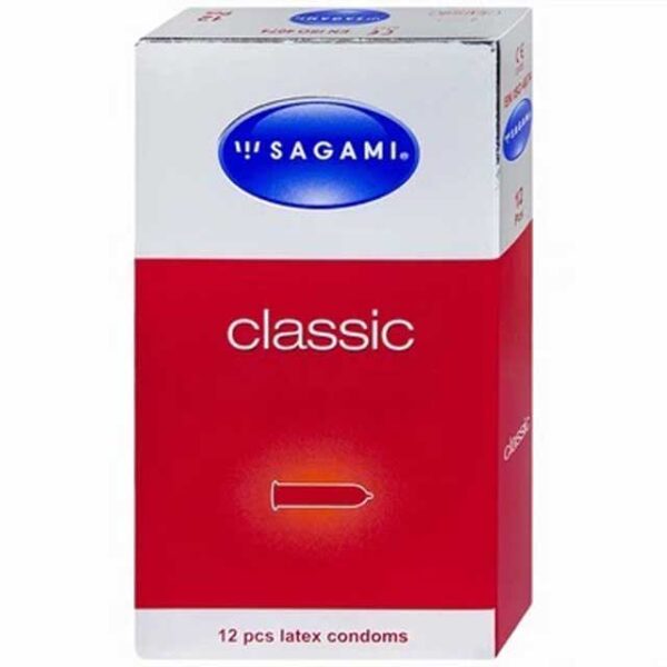 bao cao su sagami classic sieu mong nhieu gel boi tron mau da khong mui 12 cai 1