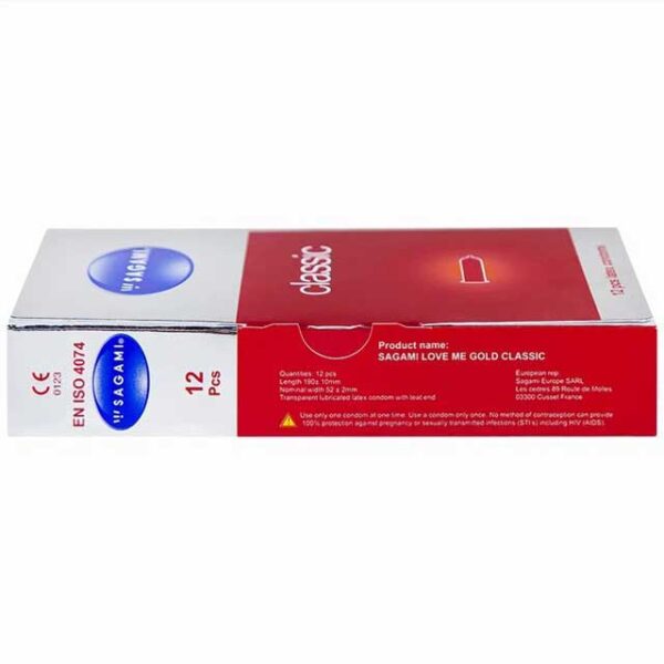 bao cao su sagami classic sieu mong nhieu gel boi tron mau da khong mui 12 cai 3