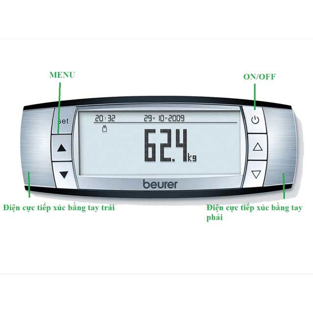 Cân phân tích cơ thể chuyên dụng Beurer BF100 7 can phan tich co the Beurer BF100 4