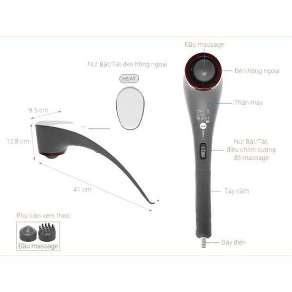 may massage cam tay co den hong ngoai beurer mg55 02